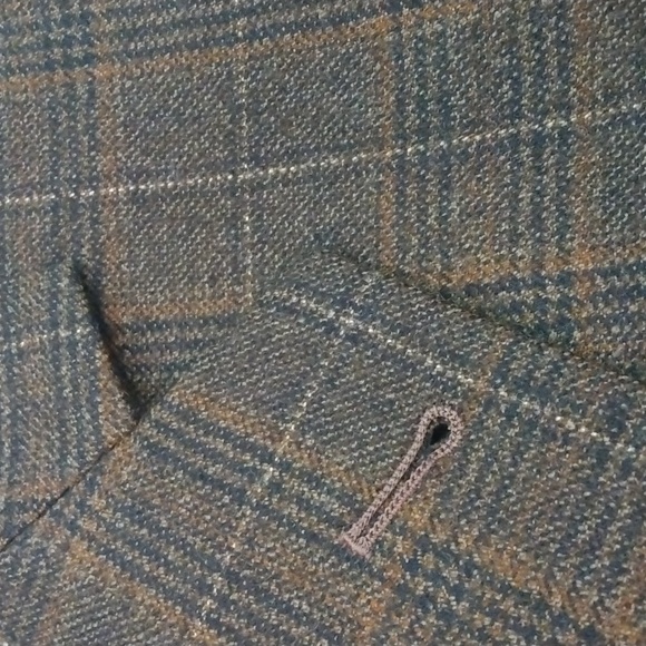 Jos. A. Bank Signature Collection Brown Wool Plaid/Glen Check Sport Jacket  42R - Picture 4 of 14